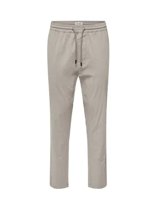 Pantalon fluide Beige Homme Only & Sons Capri 1