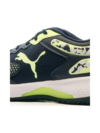 Chaussures de Padel Noire/Jaune Homme Puma Solarcourt 7