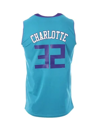 Charlotte 32 Maillot de basketball Bleu Homme Sport Zone 2