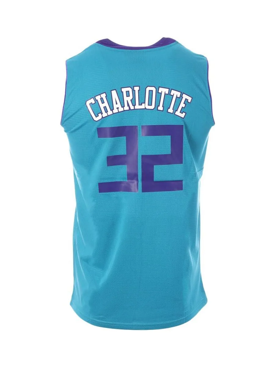 Charlotte 32 Maillot de basketball Bleu Homme Sport Zone 3