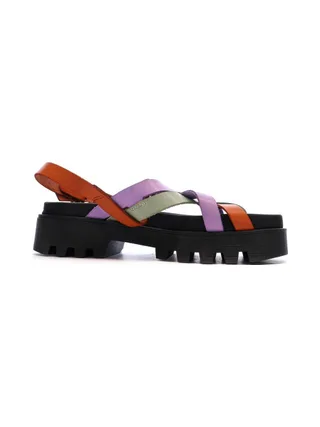 Sandales Vert/Mauve/Rouge Femme Pare Gabia Dafne 2