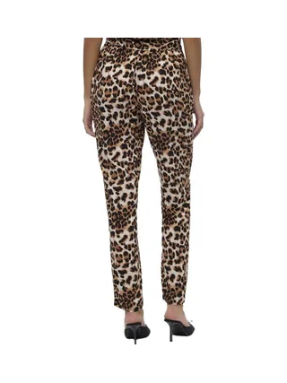 Pantalon fluide Léopard Noir/Beige Femme Vero Moda Easy Joy 2