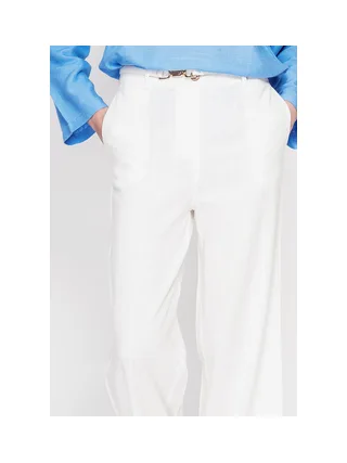 Pantalon coupe large et droite poches latérale fermeture zippée 4