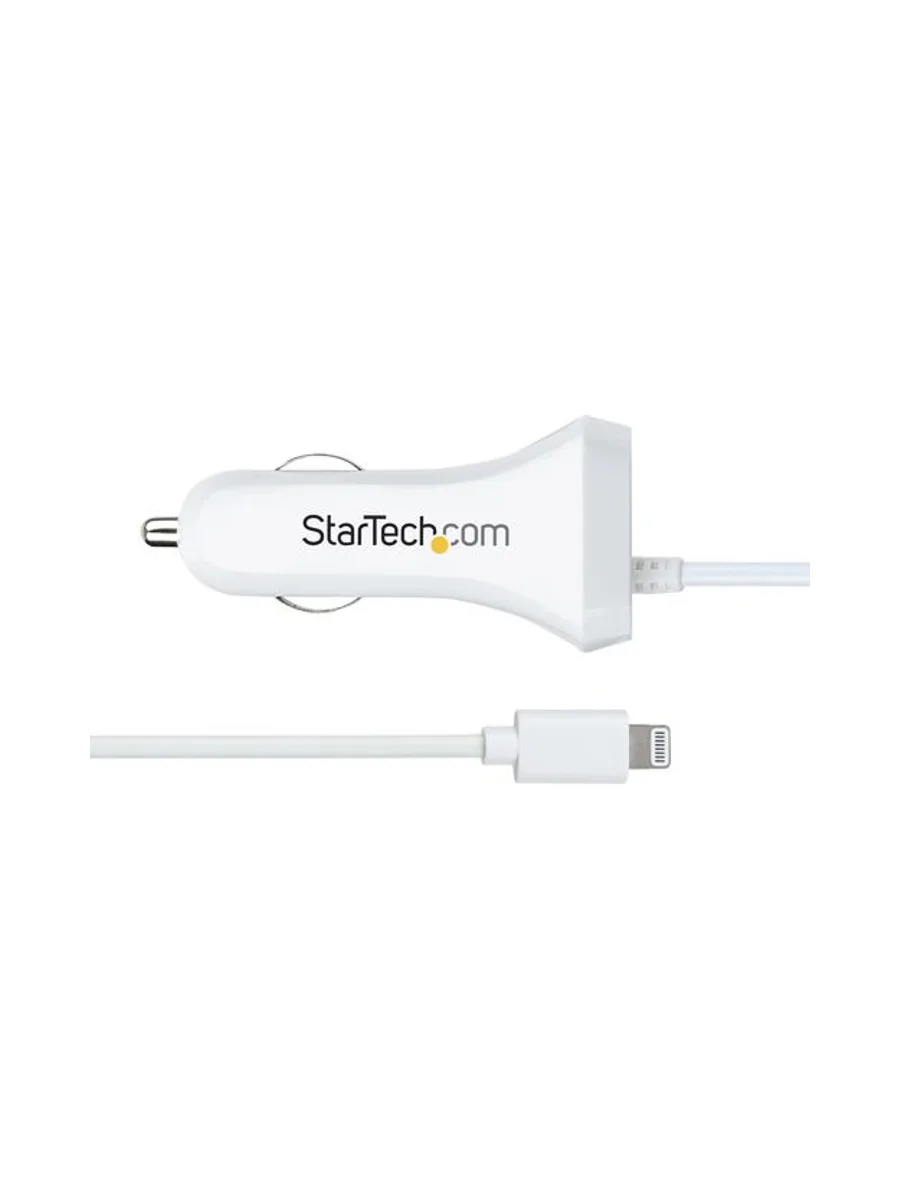 Lightning Car Charger w/Cable 2 Ports 6