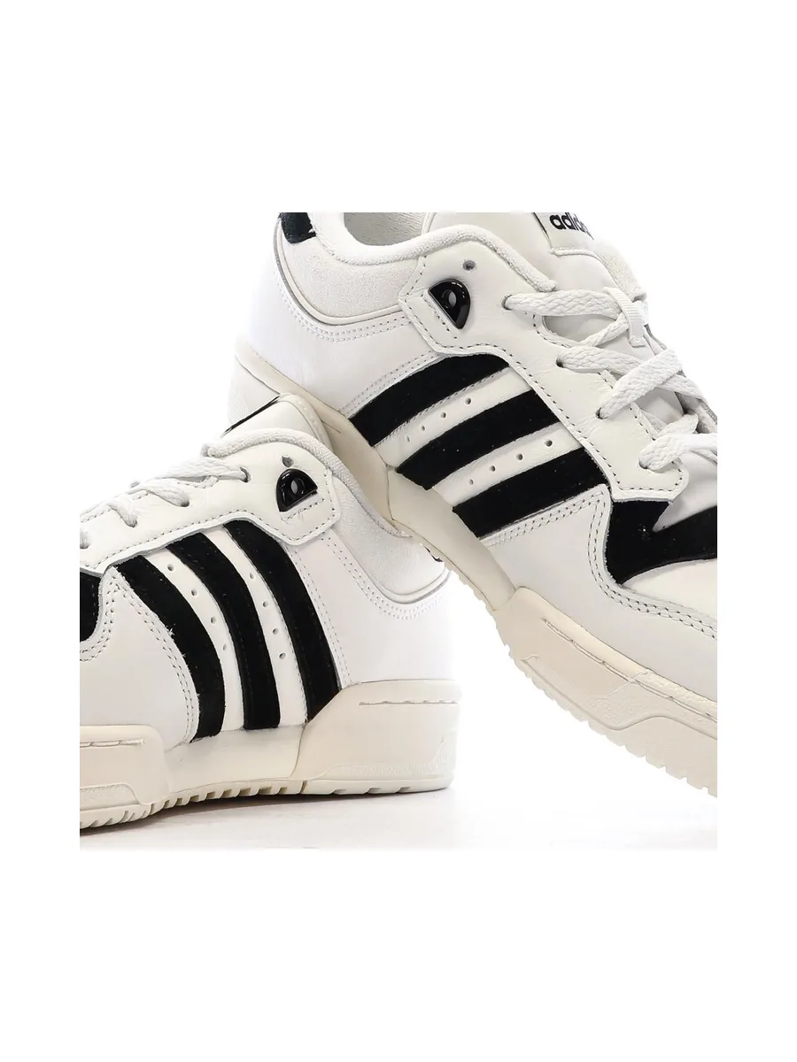 Baskets Blanches/Noires Femme Adidas Rivalry 86 8
