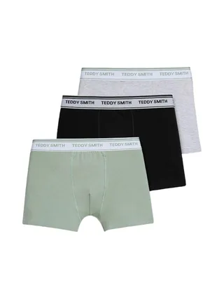 Lot de 3 Boxers Gris/Kaki Homme Teddy Smith 1TS/52/9 1