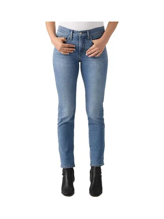 Jean 724 Bleu Femme Levi's Shaping Slim Med Indigo 1