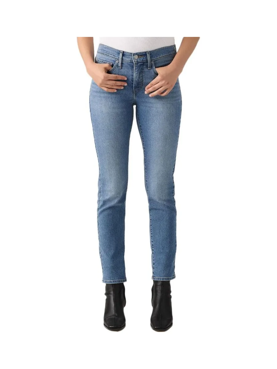 Jean 724 Bleu Femme Levi's Shaping Slim Med Indigo 2