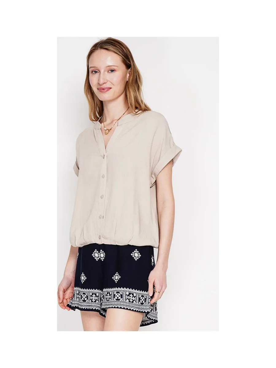 Chemise col tunisien boutonné devant 10