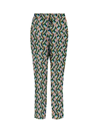 Pantalon Vert/Bleu à Motifs Femme Only 1