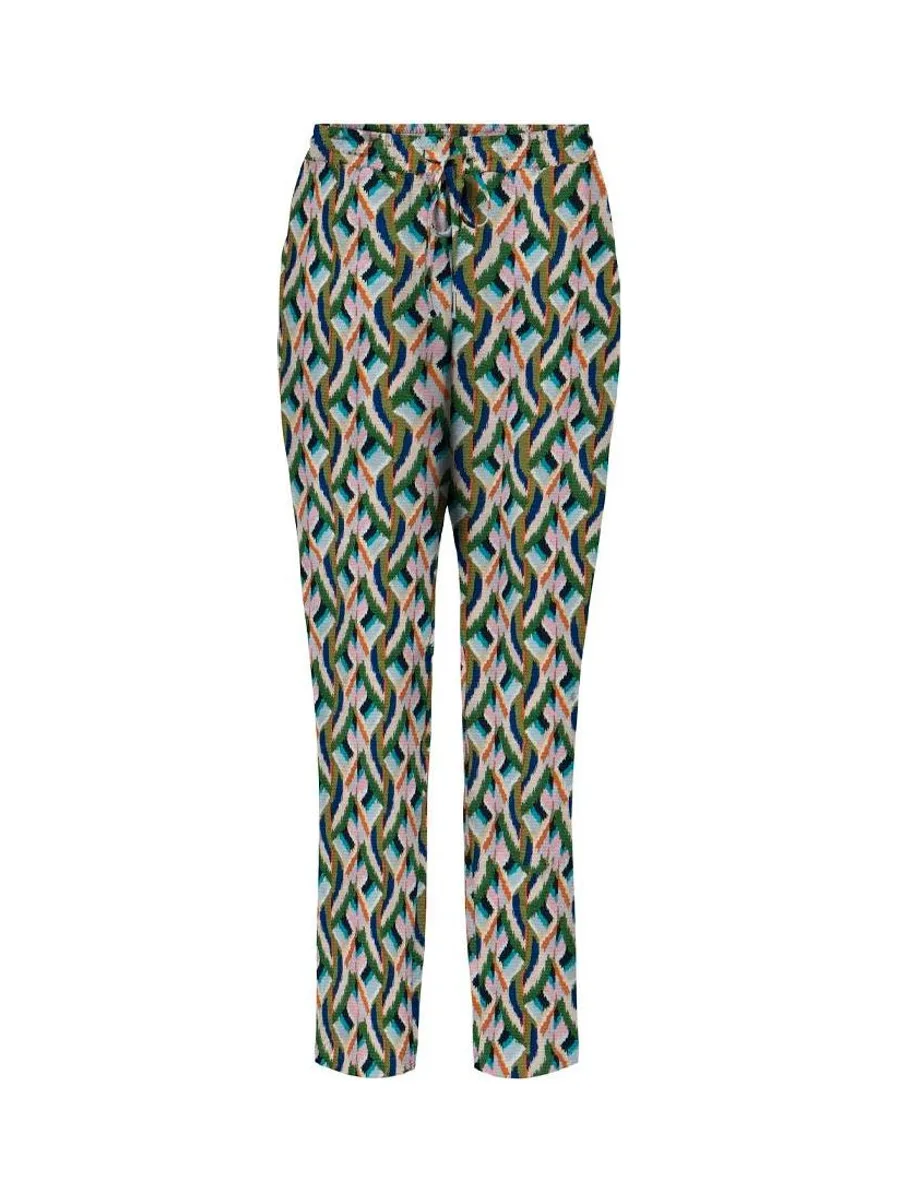 Pantalon Vert/Bleu à Motifs Femme Only 2