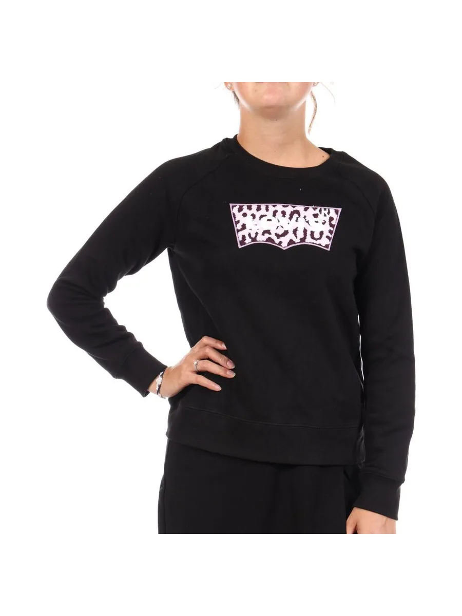 Sweat Noir Fille Levi's 4EB939 2