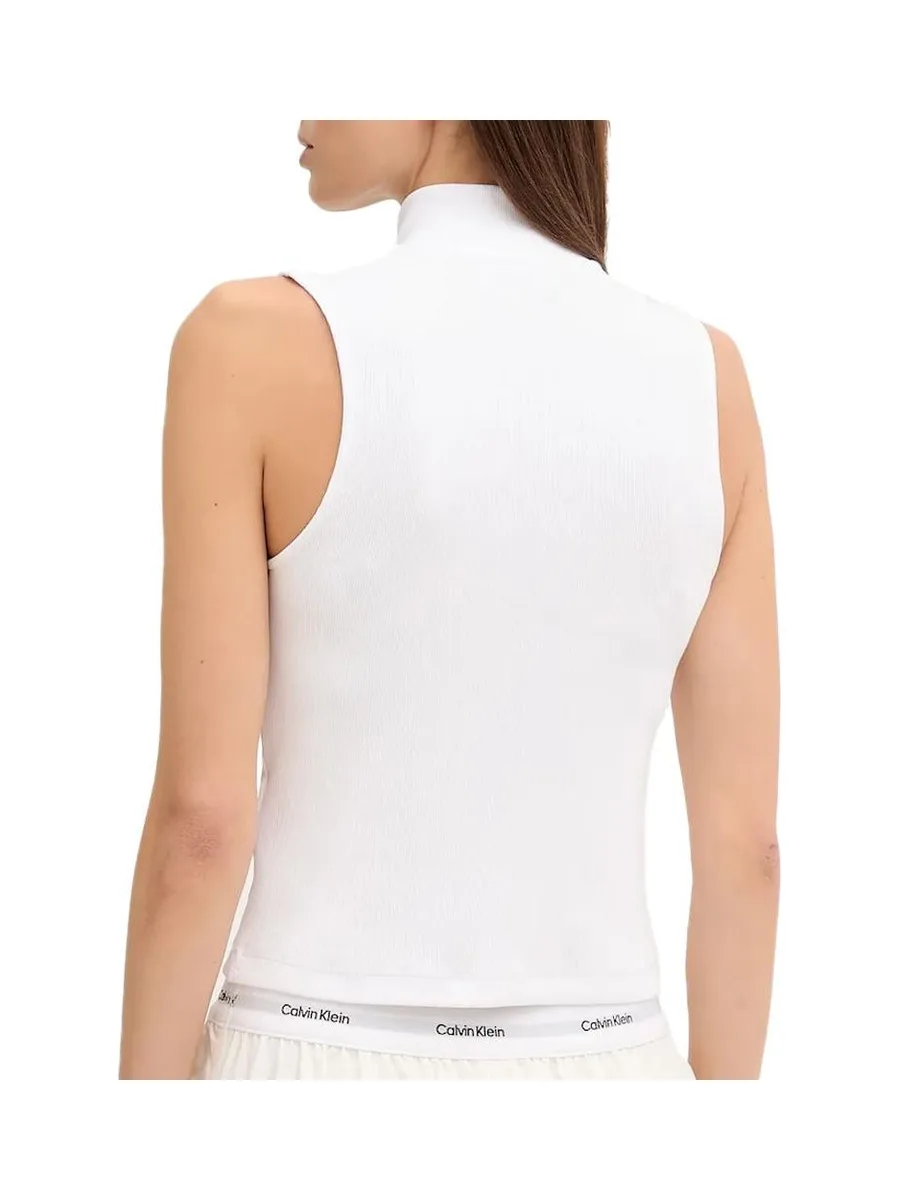 Top Blanc Femme Calvin Klein Jeans A- Woven 3