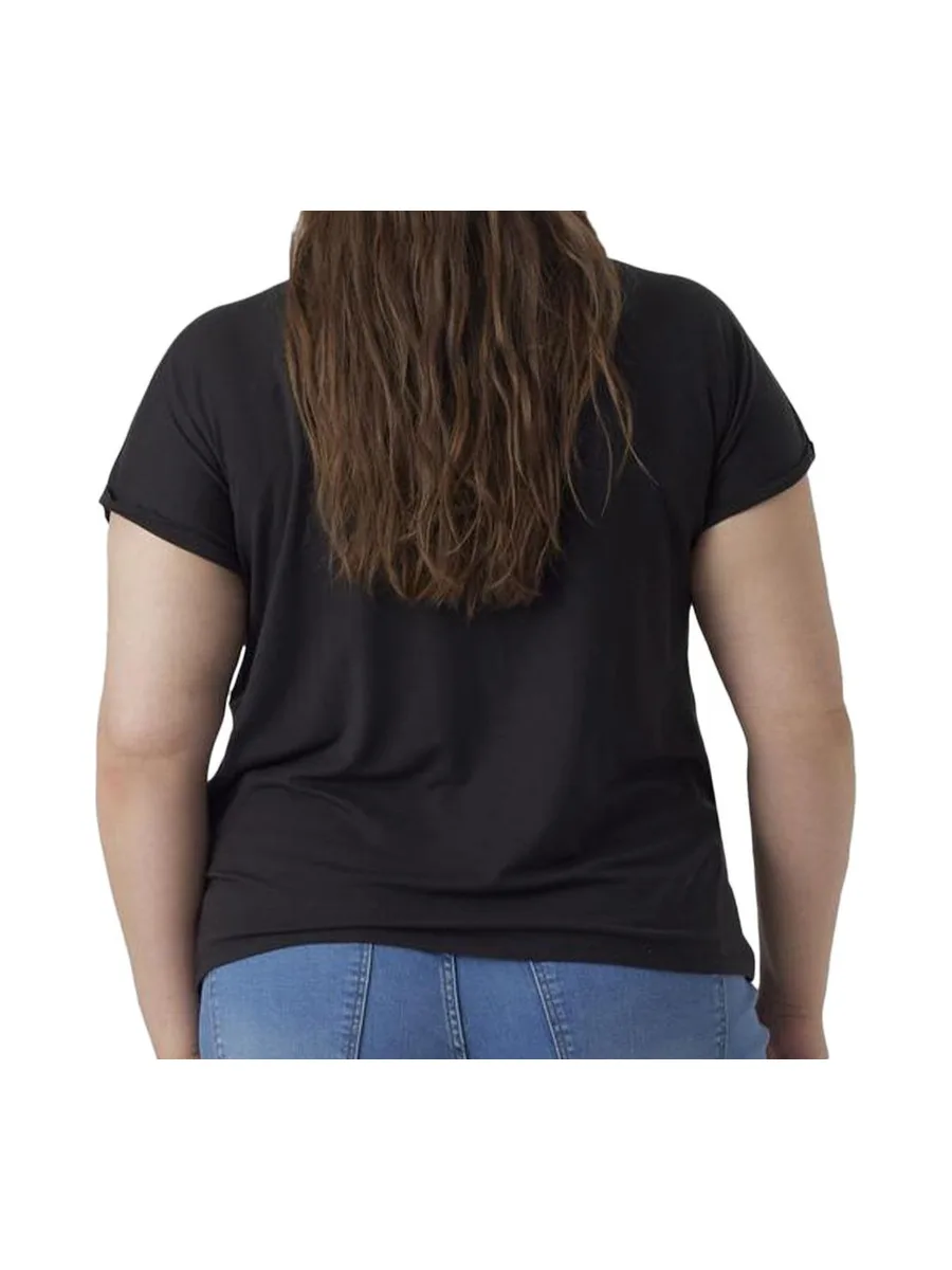 T-shirt Noir Femme Vero Moda Aya Curve 3