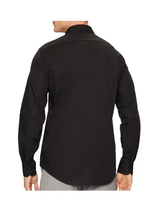 Chemise Noir Homme Calvin Klein Jeans Poplin Stretch Regul 2