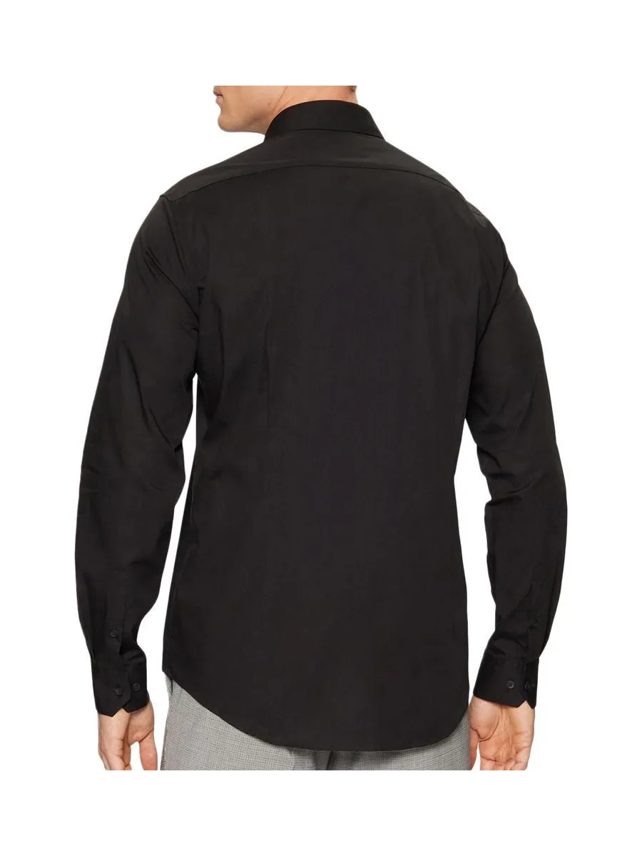 Chemise Noir Homme Calvin Klein Jeans Poplin Stretch Regul 3