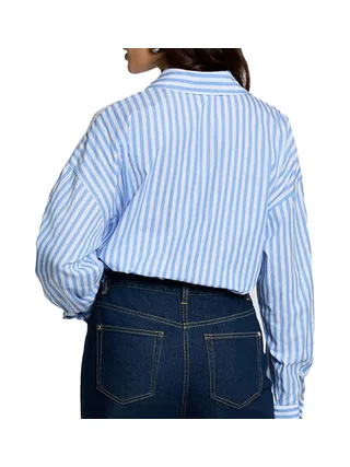 Chemise Bleu à Rayures Femme Morgan CARAY 2