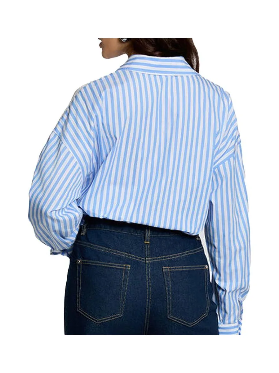 Chemise Bleu à Rayures Femme Morgan CARAY 3
