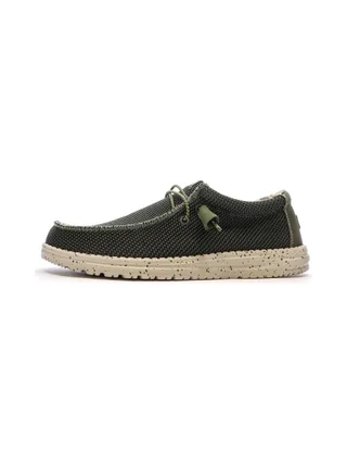 Chaussures Kaki Homme Hey Dude Wally Sox Pine 1