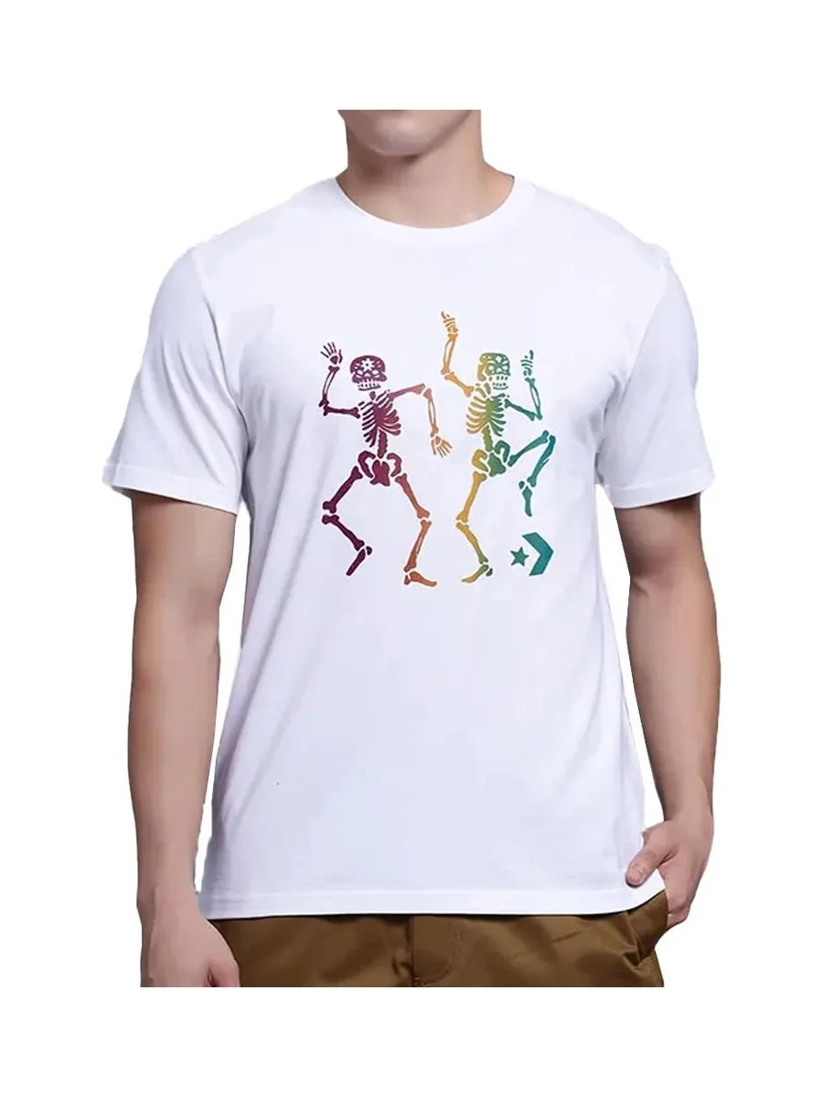 T-shirt Blanc Homme Converse Dotd 1