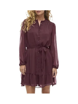 Robe Prune Femme Vila Falia 1