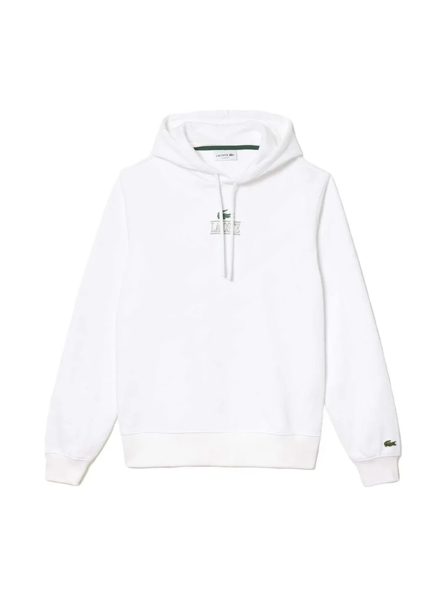 Sweat à Capuche Blanc Homme Lacoste SH5643 3