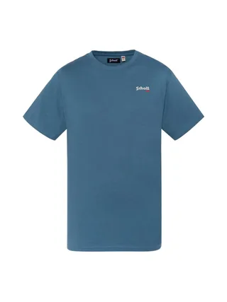 T-Shirt Bleu Homme Schott Brode 1