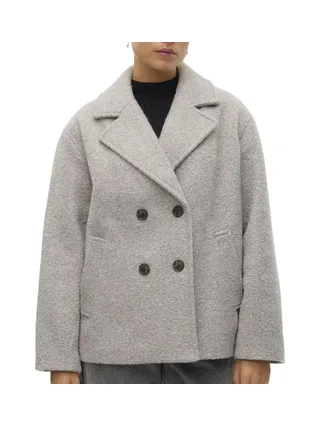 Manteau Gris Clair Femme Vero Moda Elite bella 1