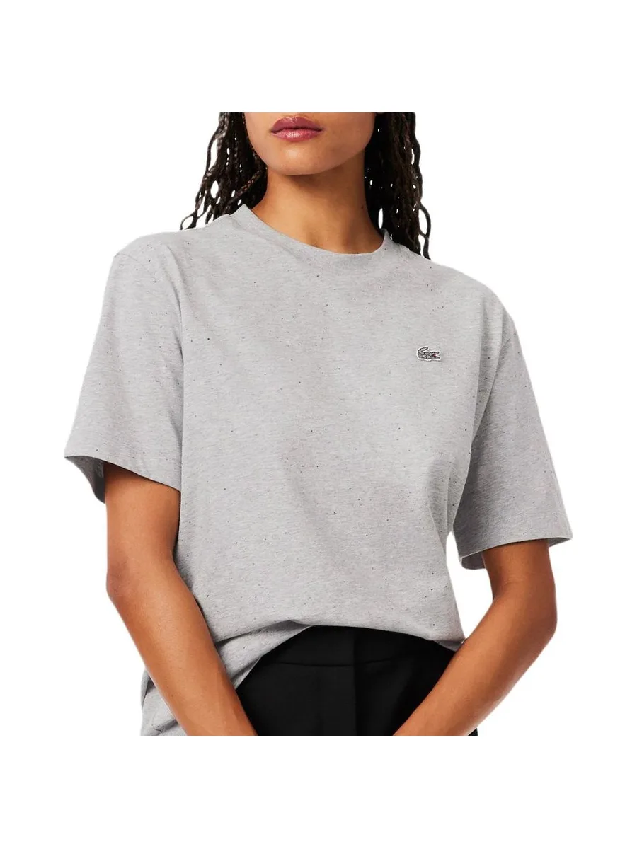 T-Shirt Gris Femme Lacoste T-shirt Relaxed Fit 2