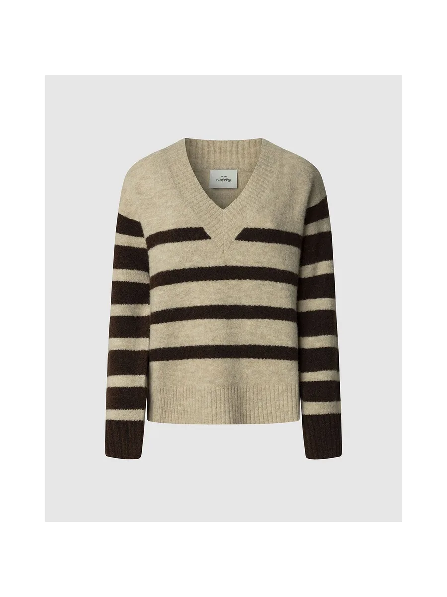 PEPE JEANS Pull en maille à rayures Cecil 2
