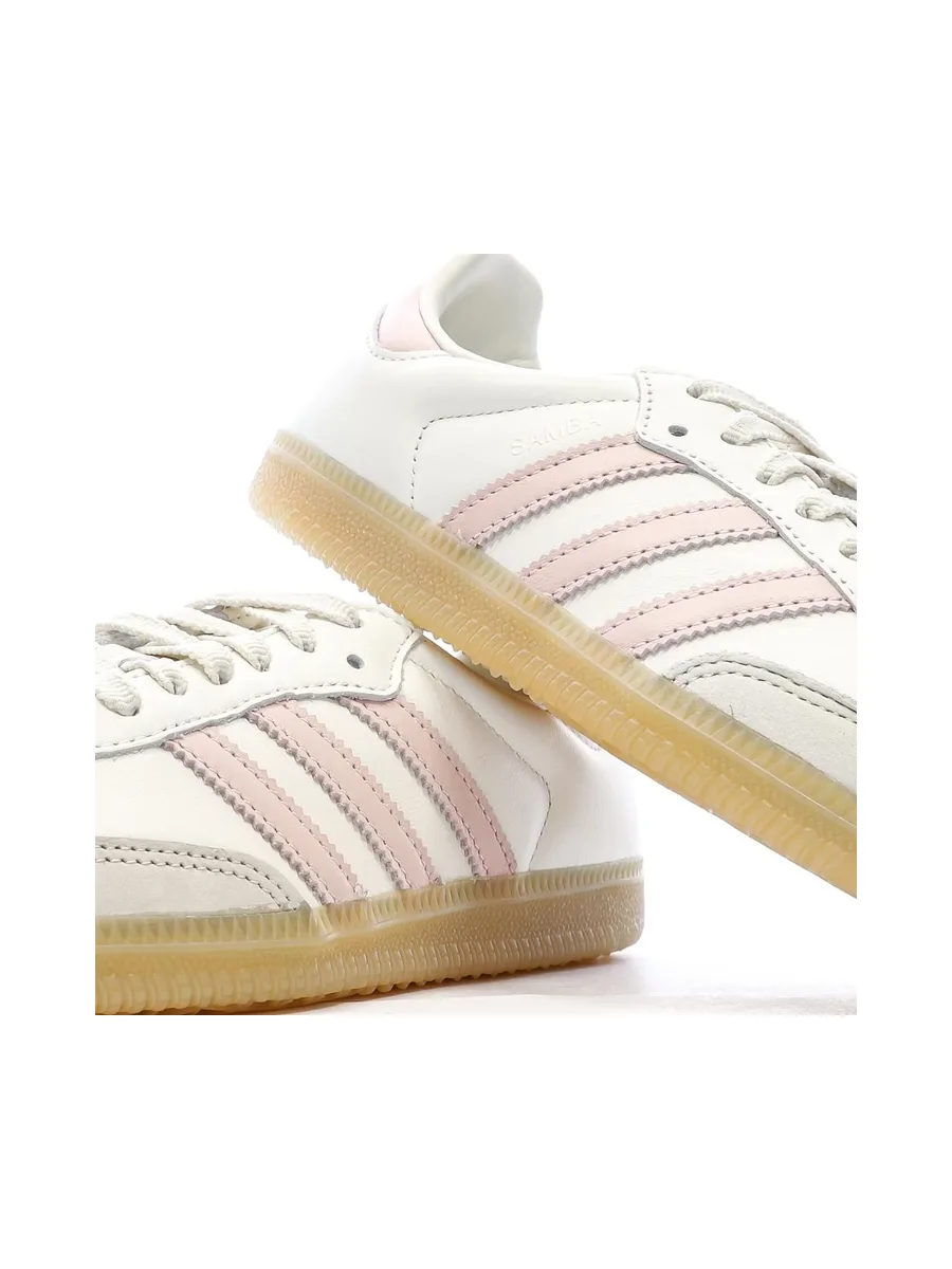 Samba Baskets Beige/Rose Femme Adidas 8