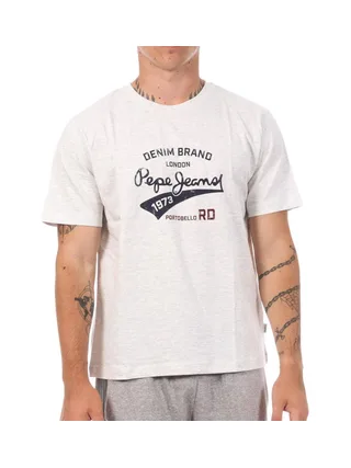 T-Shirt Gris Chiné Homme Pepe jeans Nd 1