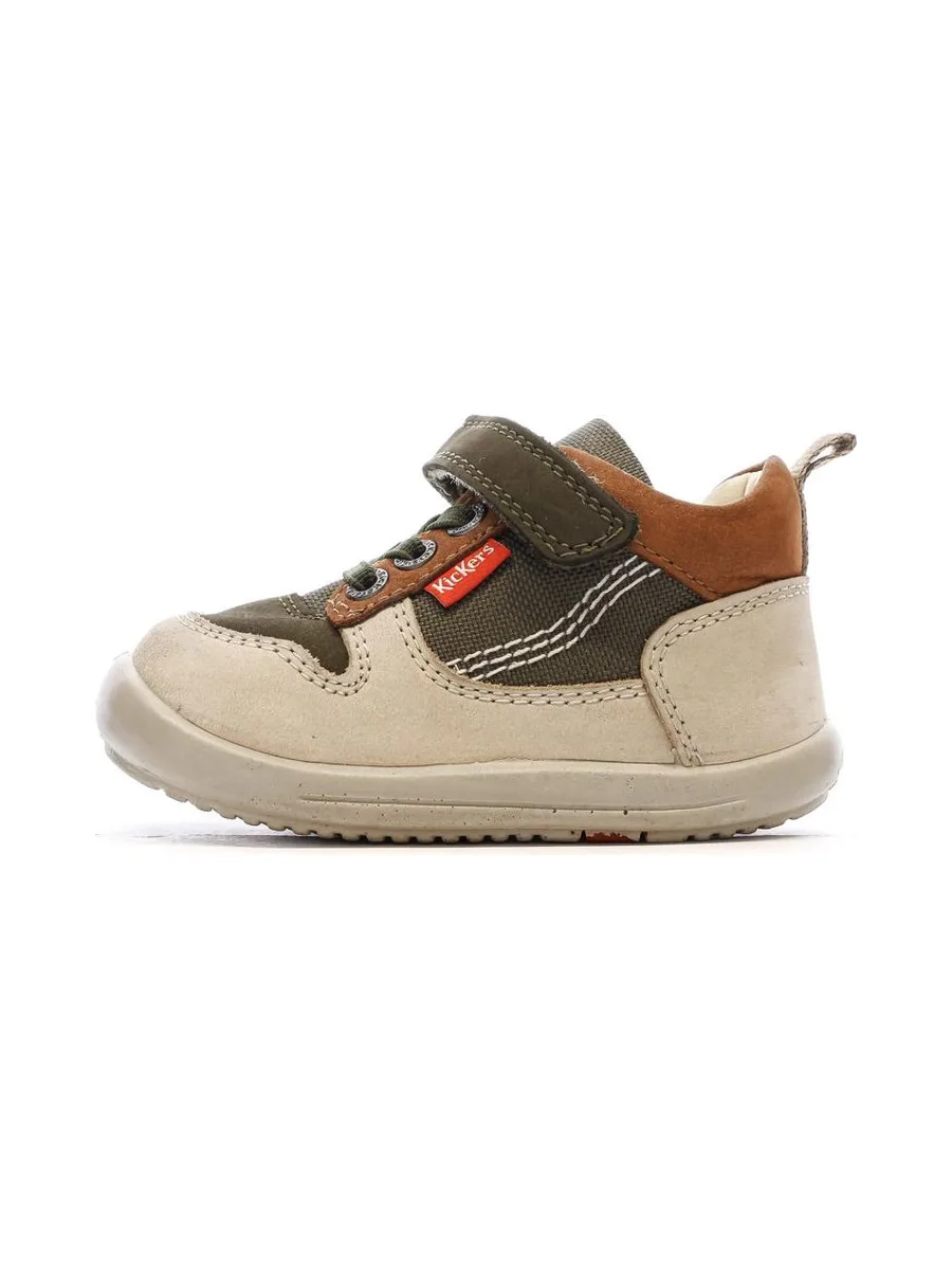 Baskets Hautes Beige/Camel Garçon Kickers Bottillon 1