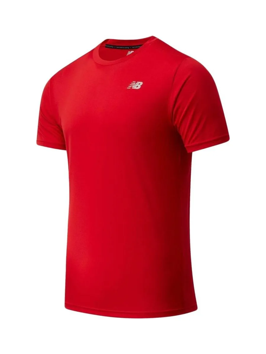 T-shirt Rouge Homme New Balance Core Run 2