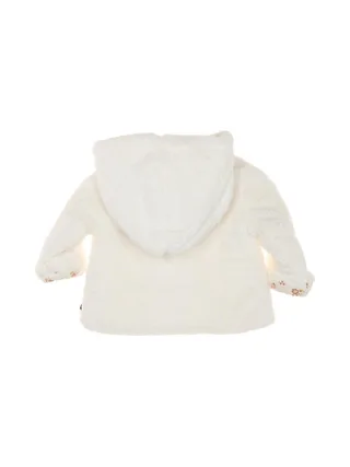 Manteau Sherpa Blanc Doux Fille EOM Xaopol 2