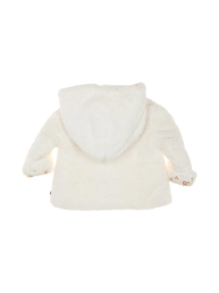 Manteau Sherpa Blanc Doux Fille EOM Xaopol 3