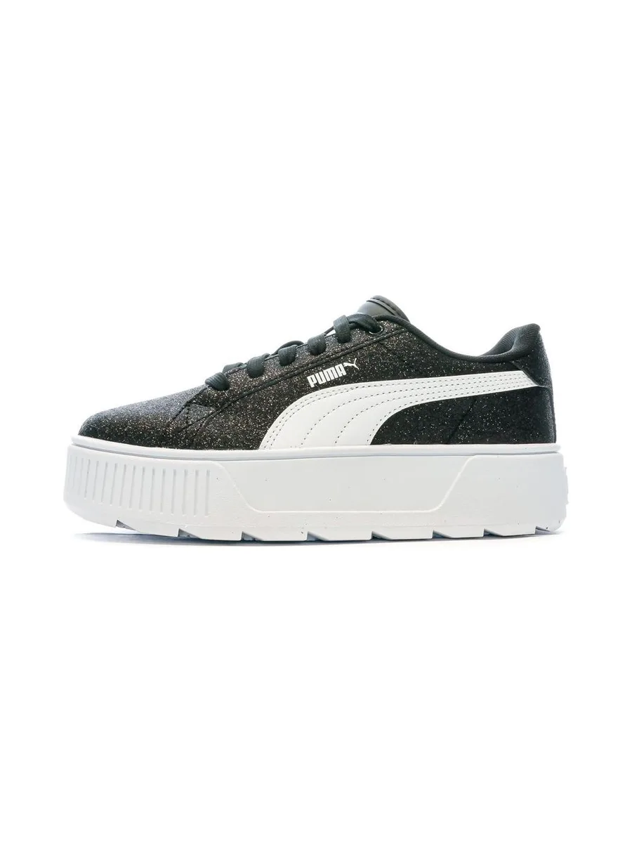 Baskets Noir/Paillettes Femme Puma Karmen Glitz 2