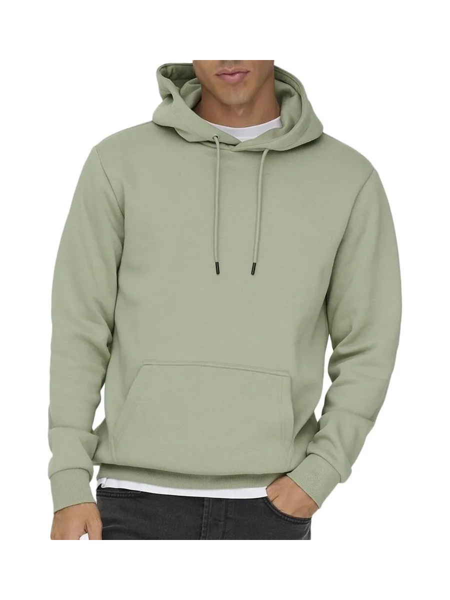 Sweat à Capuche Vert Moyen Homme Only & Sons Ceres 2
