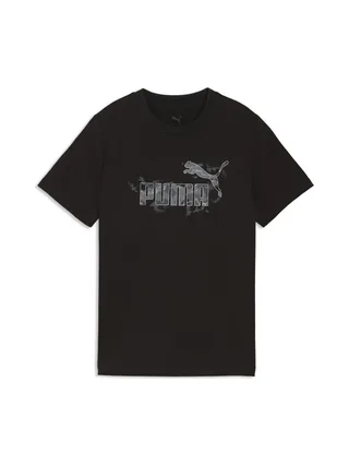 T-Shirt Noir Garçon Puma Ess Camo Tee 1
