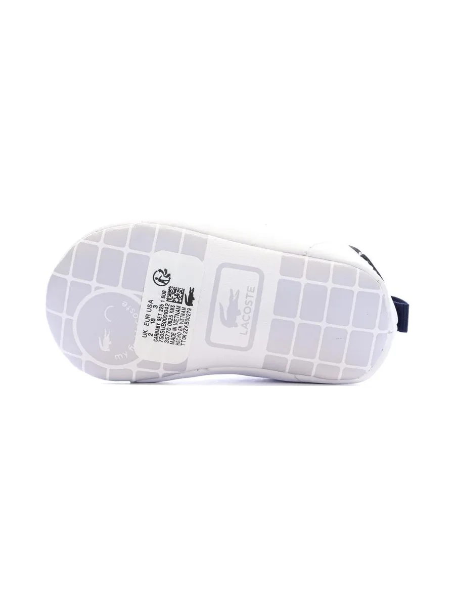 Baskets Blanches/Marine Bébé Lacoste Carnaby Set 225 6