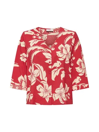 Blouse Rouge/Beige Femme JDY Troya 1
