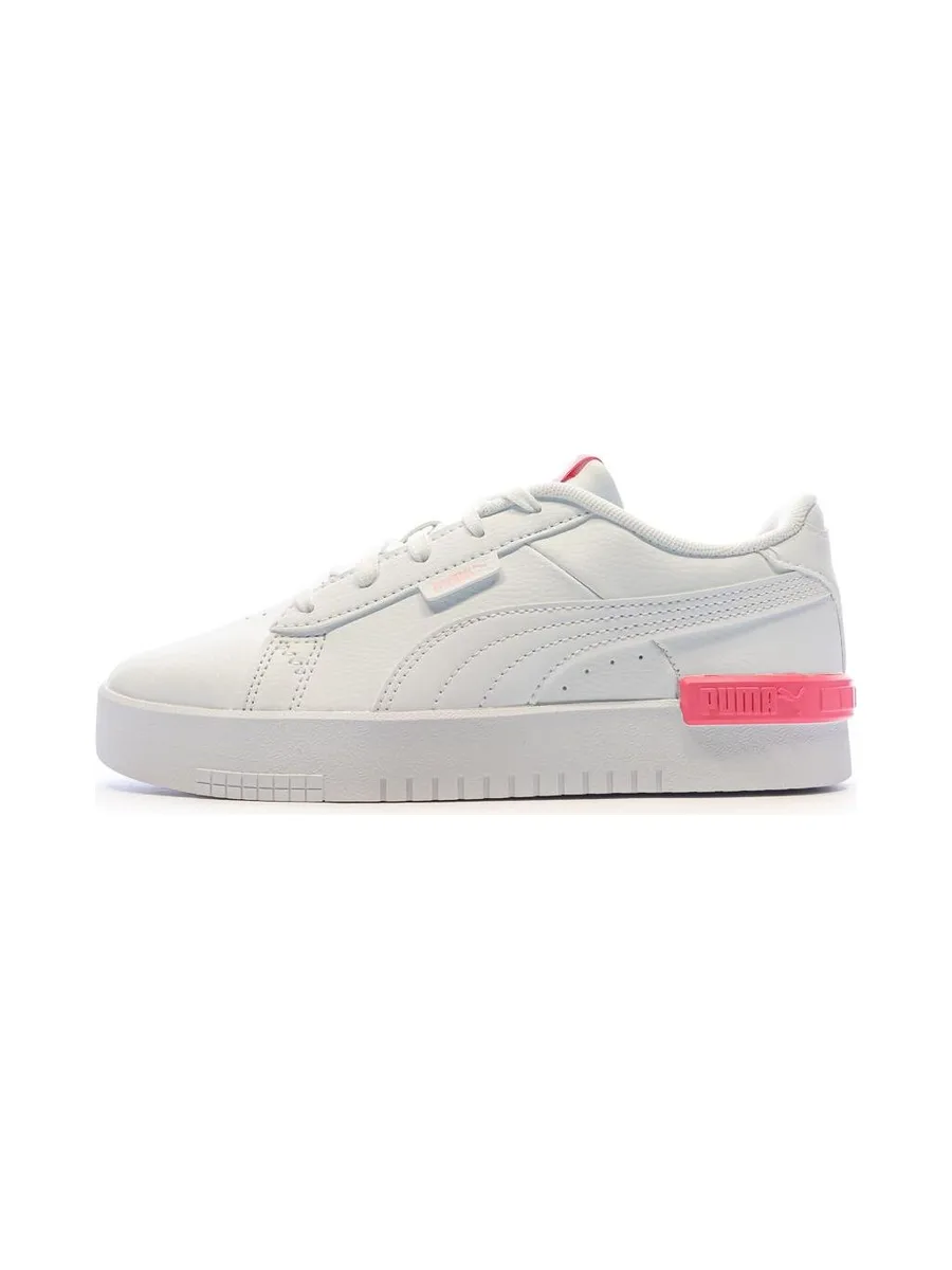 Baskets Blanc/Rose Fille Puma Jada 2