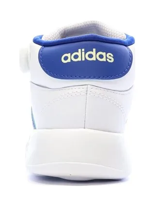 Baskets Blanches/Bleu Garçon Adidas Grand Court Mid 3
