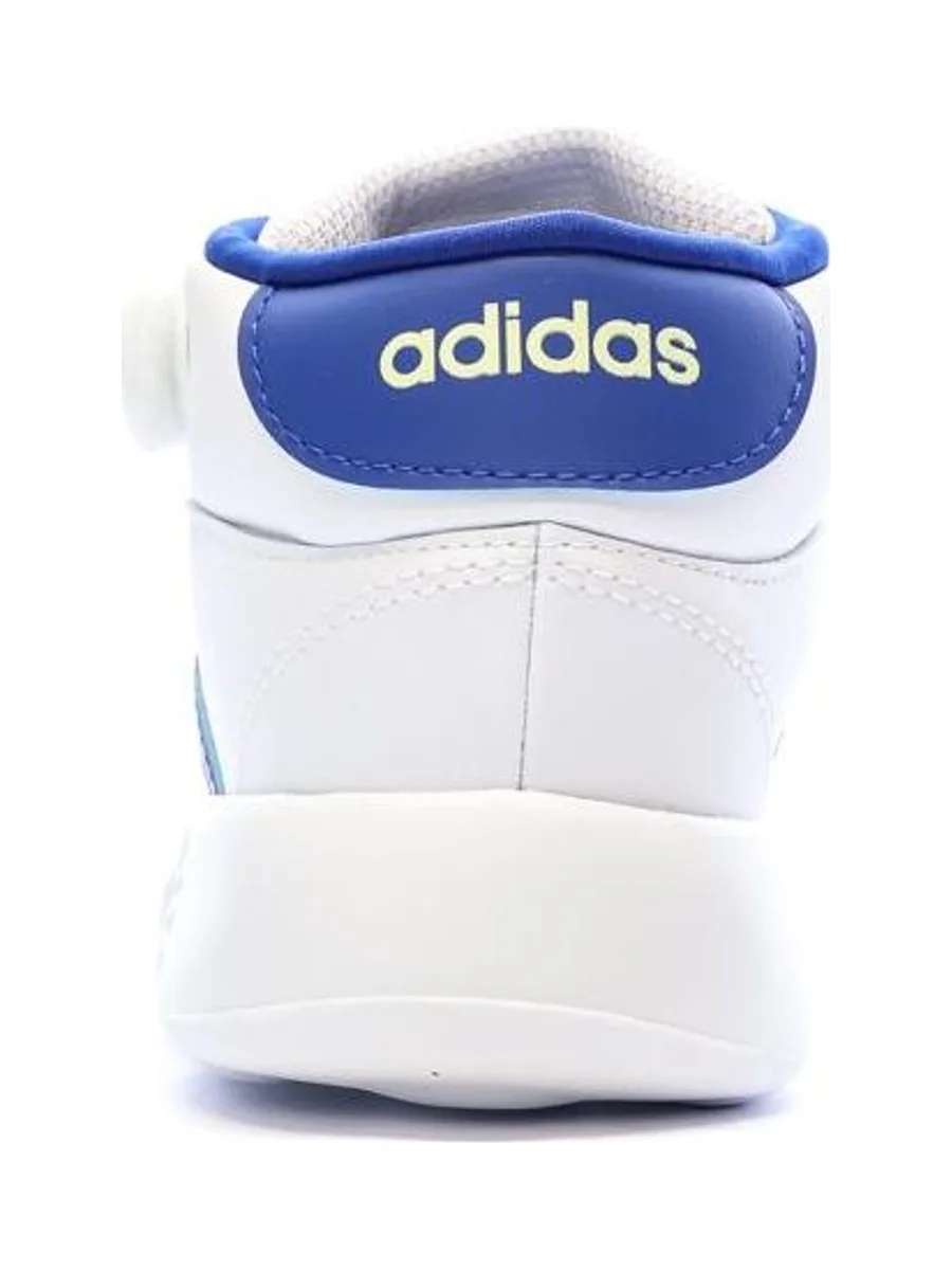 Baskets Blanches/Bleu Garçon Adidas Grand Court Mid 3