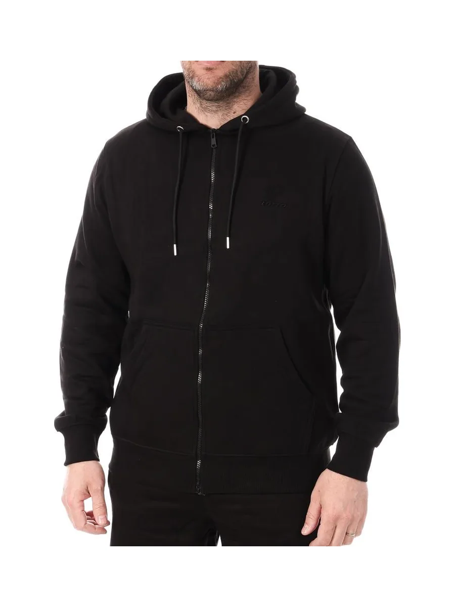 Sweat Zippé Noir Homme Lotto LT23 2