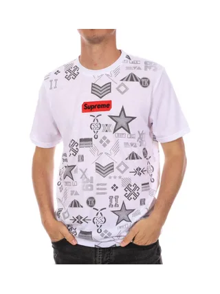 T-shirt Blanc Homme Supreme Grip Smoke 1