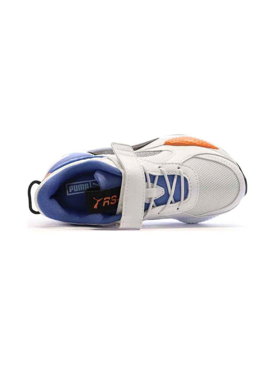 Baskets Blanches/Bleu/Orange Garçon Puma 395555-03 5