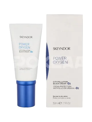 Skeyndor Power Oxygen City Pollution Block Cream + O2 50ml - Normal To Dry Skin 1