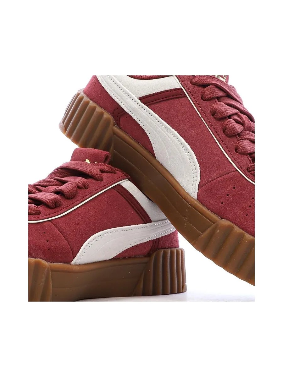 Baskets Rouge Femme Puma Carina 3.0 Luxe 7