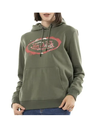 Sweat à Capuche Kaki Femme Von Dutch Uni Print 1